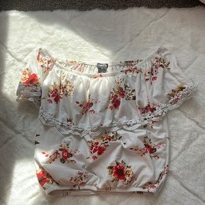 Rue 21 off the shoulder floral print too